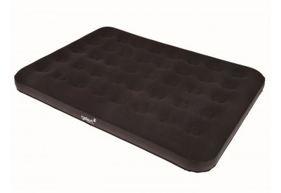 Gelert Full Double Flock Airbed with Pump (190 x 140 x 20cm)
